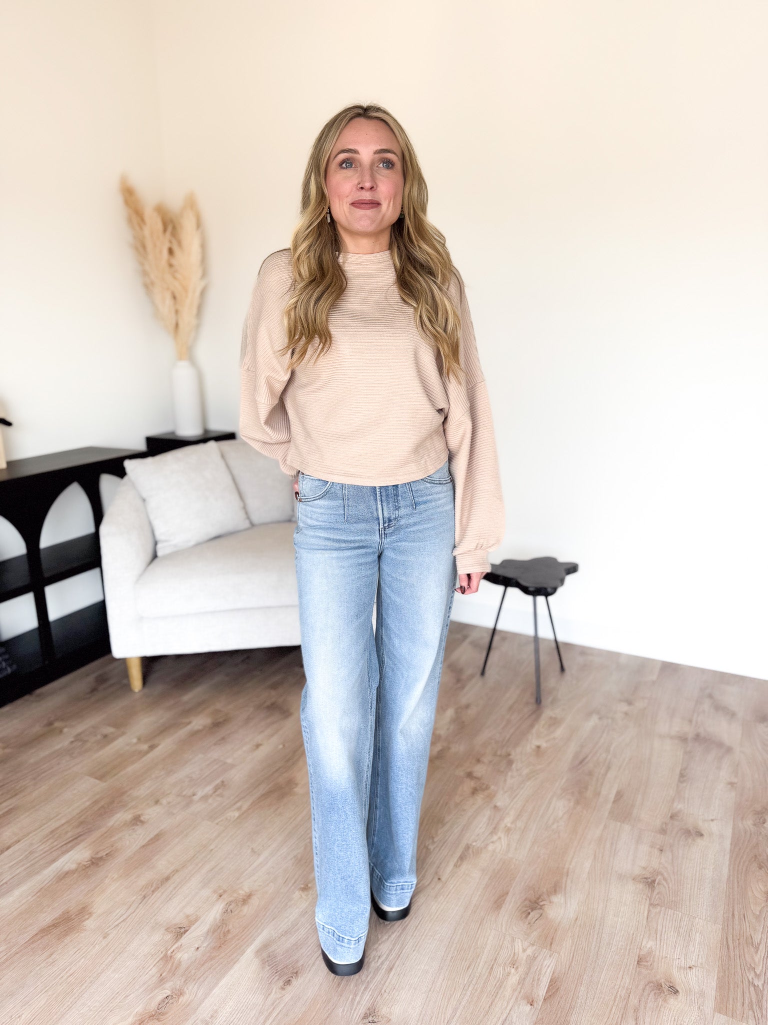 Poppy High Rise Wide Leg Jeans