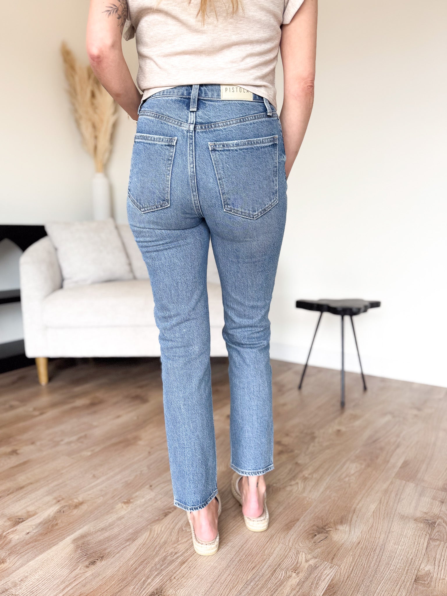 Tate High Rise Slim Ankle Jeans