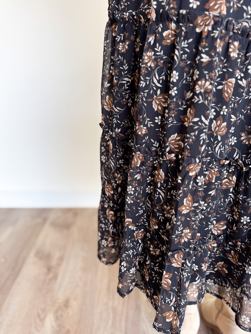 Kathleen Tiered Long Sleeve Dress