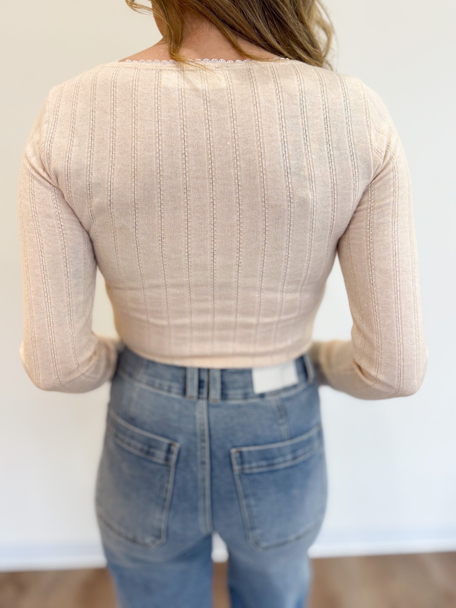 Violetta LS Bodysuit in Cream