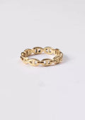 Oval Chain Ring in Gold