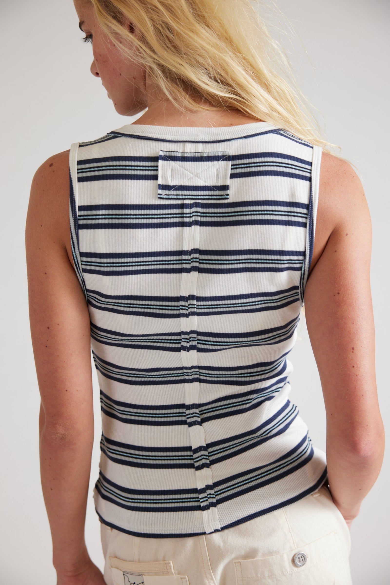 Jamie Henley Striped Tank in White Combo