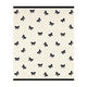 Bella Sleep Throw Blanket in Black Bow