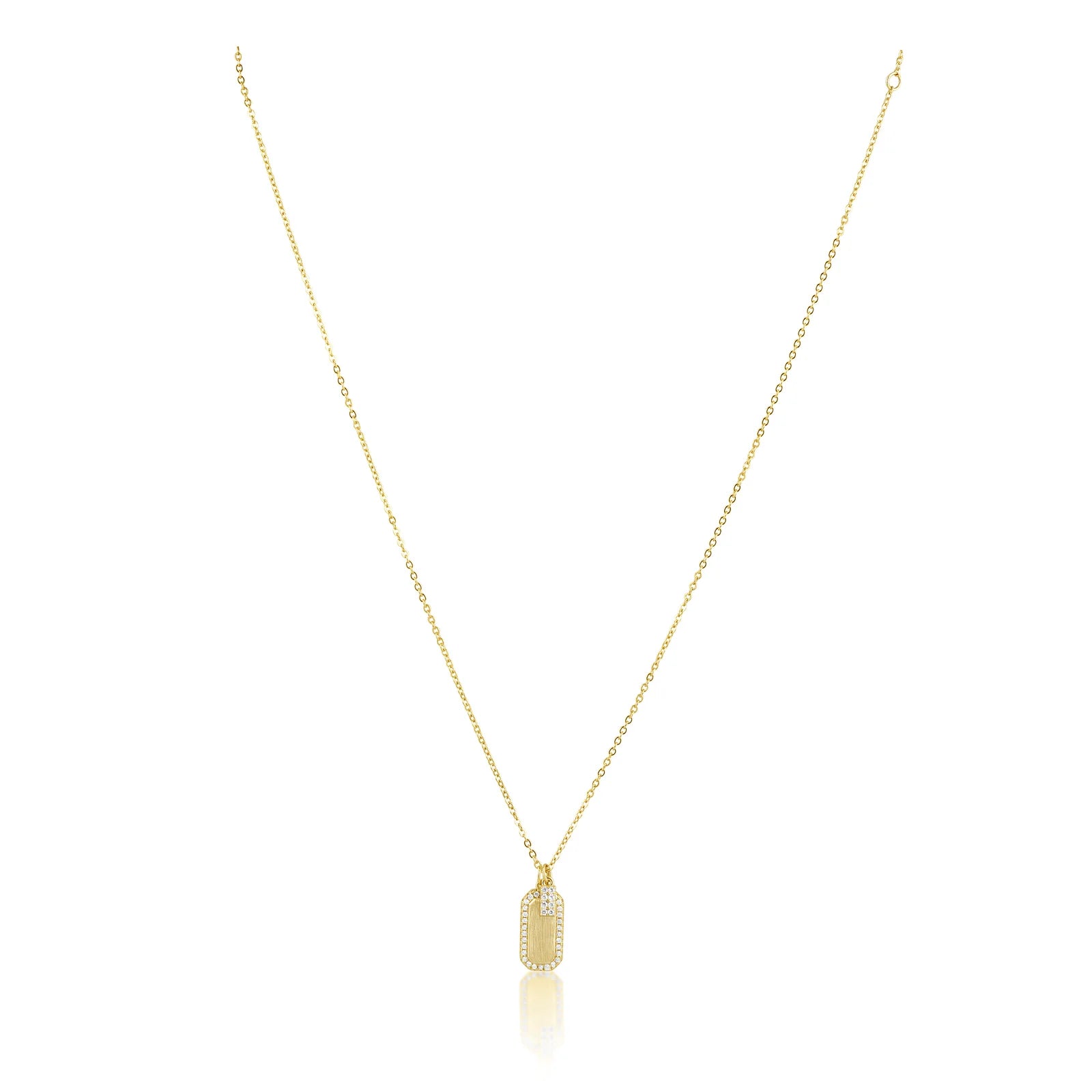 Sahira Mini Dog Tag Necklace