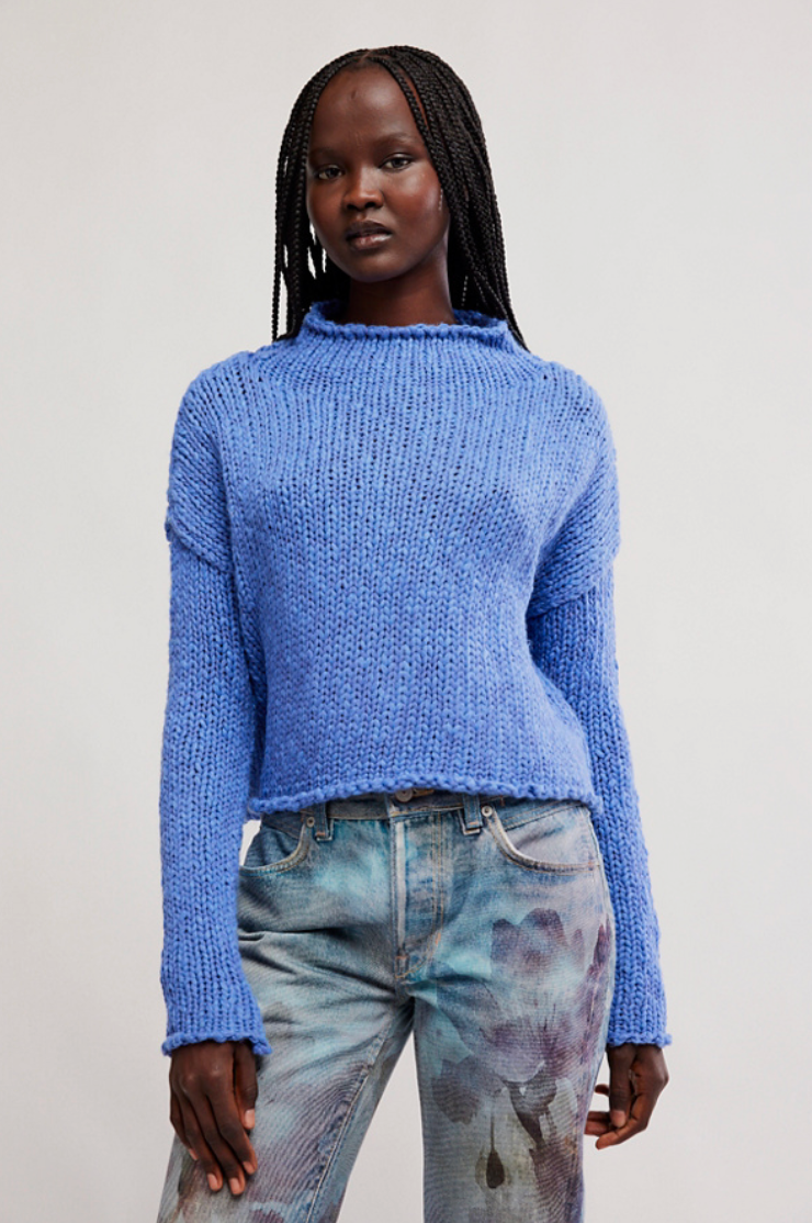 Opal Sweater in Peri Blue