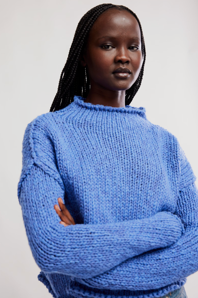 Opal Sweater in Peri Blue