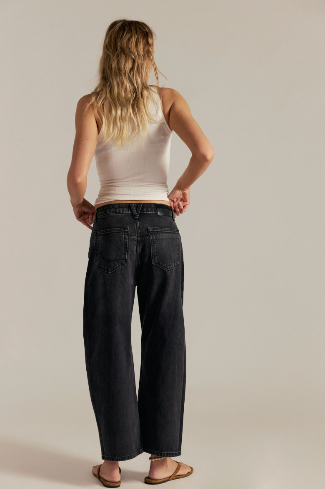 Deep Trance Dropped Boyfriend Jeans in Hypnosis