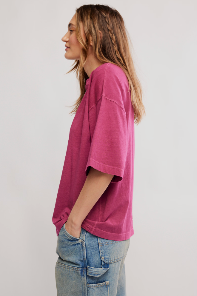 Perfect Oversized Tee in Glass Roses