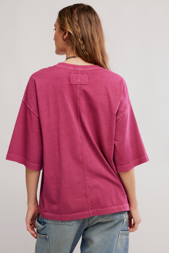 Perfect Oversized Tee in Glass Roses