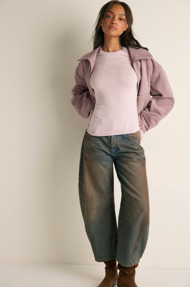 So Soft Seamless Long Sleeve in Orchid Veil