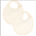 Cloud Muslin Bib 2 Pack - Cream