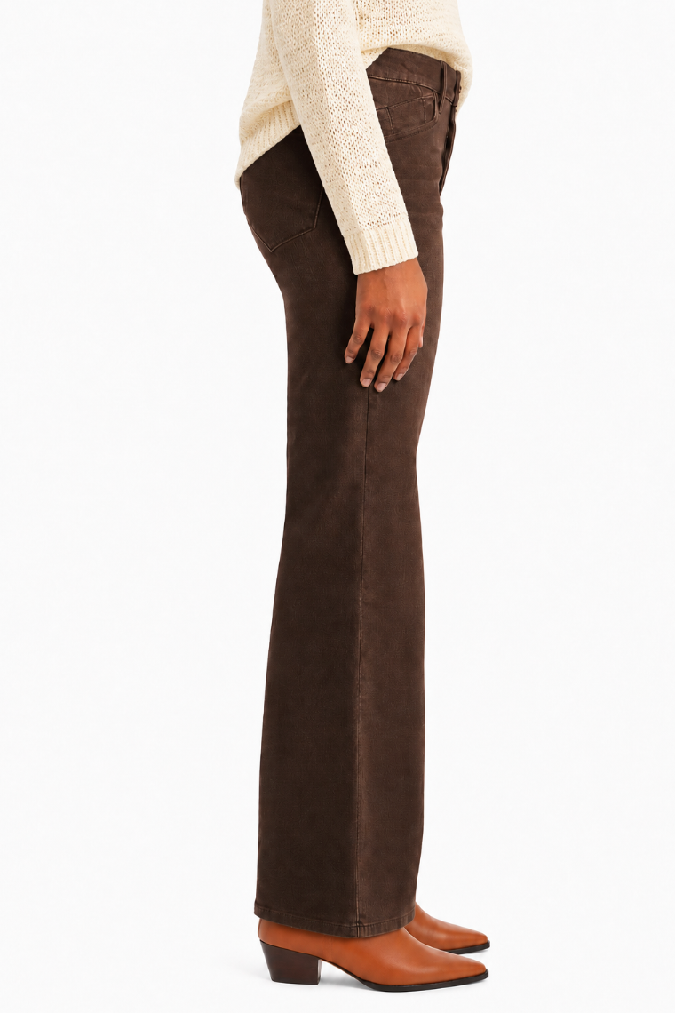 Myla Wide Leg Jeans in Espresso