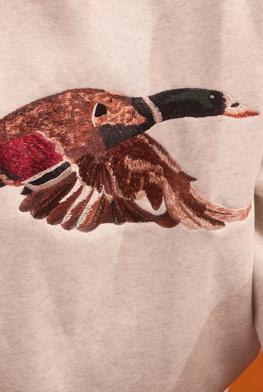 Aitana Mallard Embroidered Mockneck