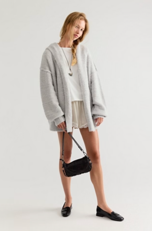 Thistle Hooded Cardi - Grey Combo