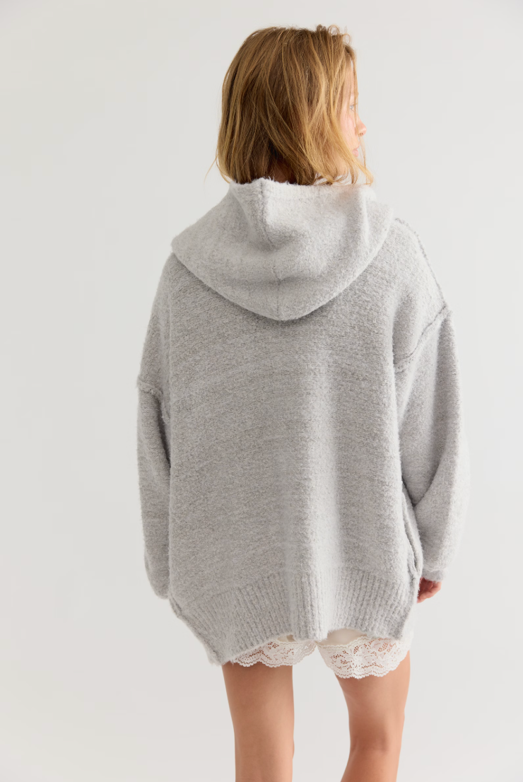 Thistle Hooded Cardi - Grey Combo