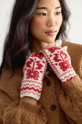 Folk Mitten - Red Combo