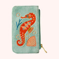 Velvet Card Holder - Sparkling Seahorse