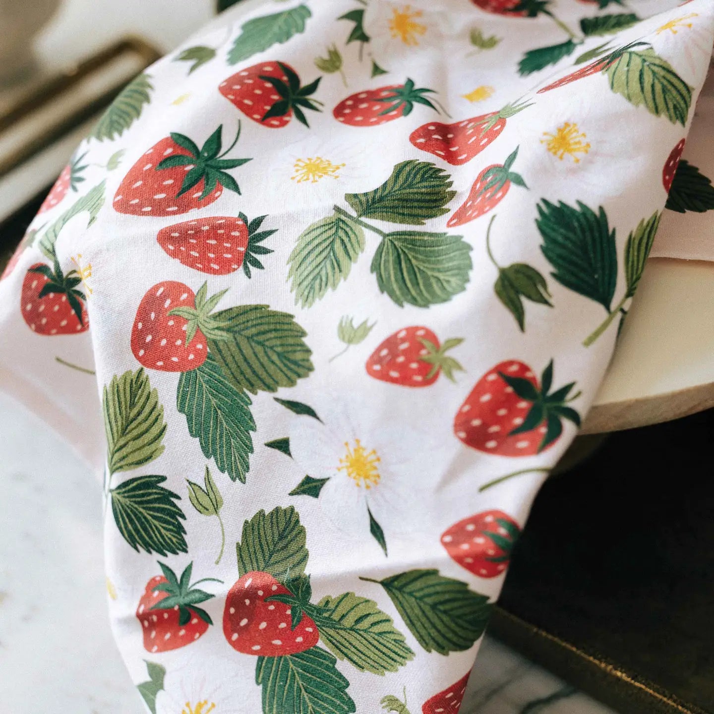 Tea Towel- Strawberry Patch