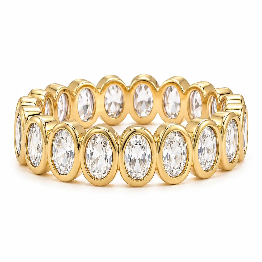 Sahira Oval Bezel Eternity Ring