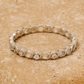 Ailith Gold Dipped CZ Band Ring in Silver