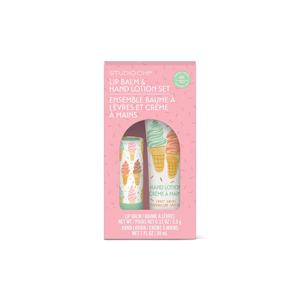 Lip Balm + Lotion Set - Fruit Swirl