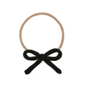 Crochet Bow Headband - Black