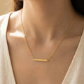 Madilynn Bar Necklace in Gold