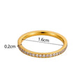 Tova Band Ring in Crystal
