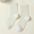 Tiffany Striped Cotton Crew Sock