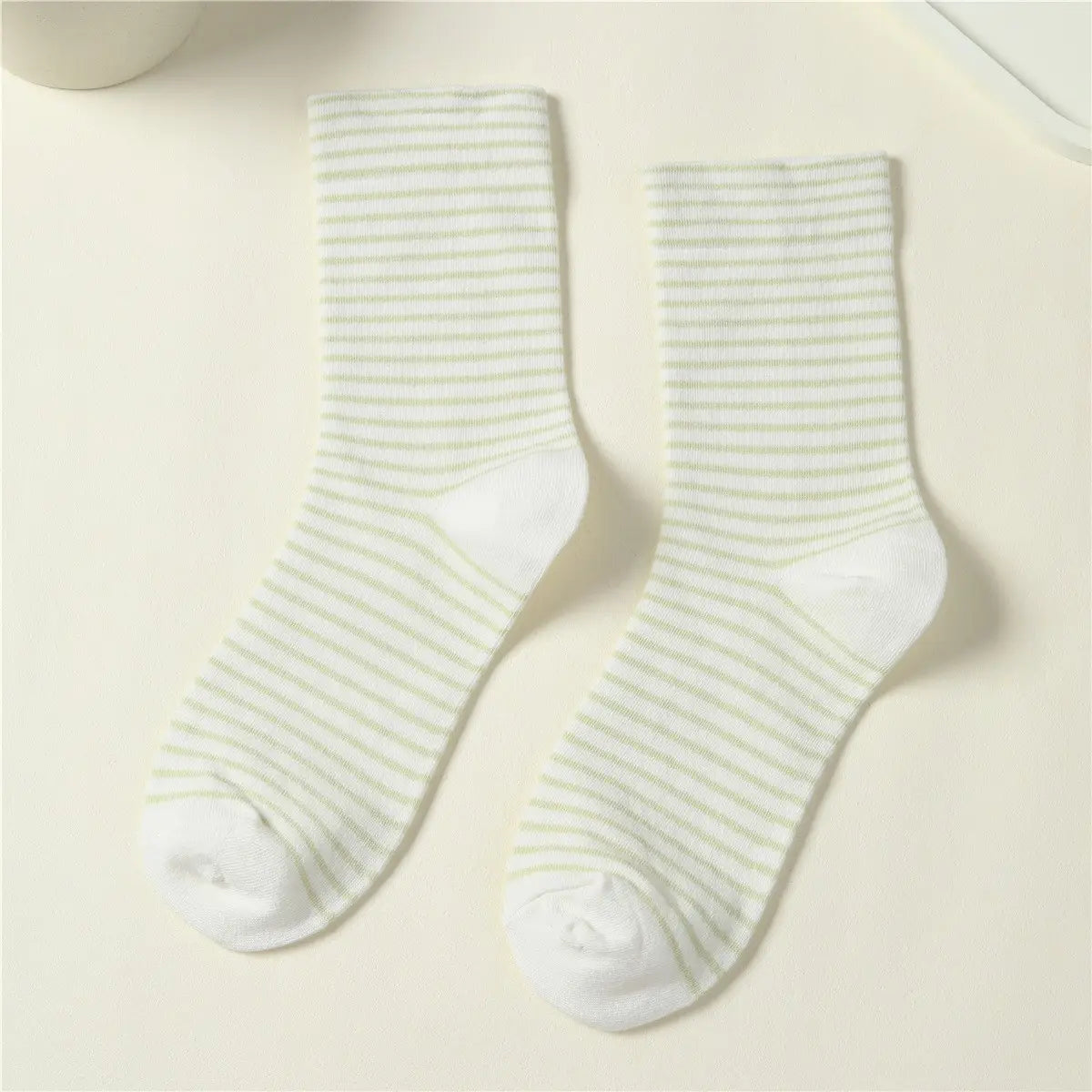 Tiffany Striped Cotton Crew Sock