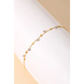Elara Dainty Chain Bead Bracelet in Gold