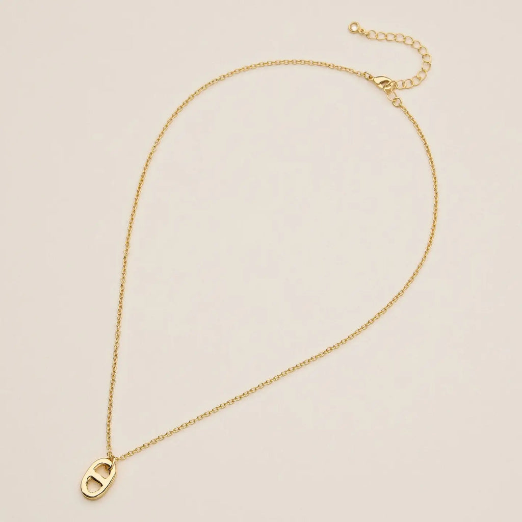 Emilia Soda Tab Necklace in Gold