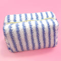 Ashley Plush Striped Sherpa Pouch