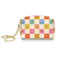 Key Chain Pouch - Checkerboard Blooms