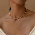 Payton Beaded Necklace in Gold
