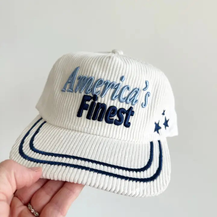 America's Finest Corduroy Trucker Hat