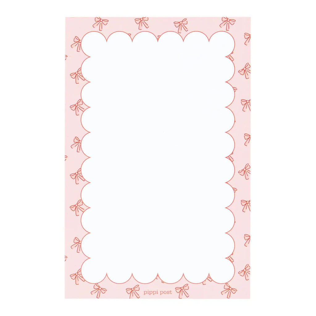 Pink Coquette Bows Notepad