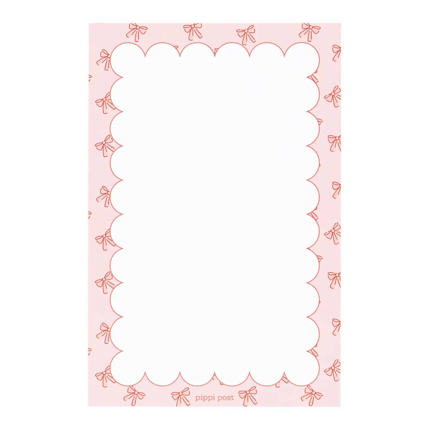 Pink Coquette Bows Notepad