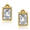Sahira Laurel Bezel Stud