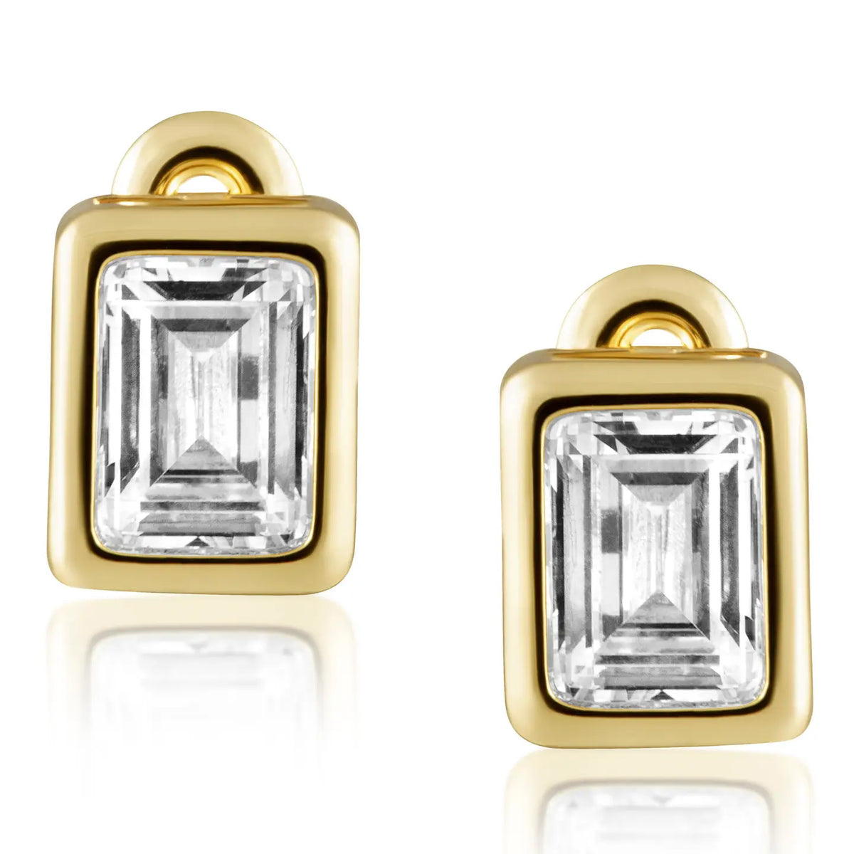 Sahira Laurel Bezel Stud