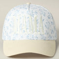 MAMA Embroidered Floral Trucker Hat
