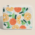 Darya Seed Bead Coin Purse in Lemon