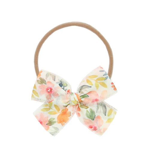 Chiffon Bow Headband - Floral
