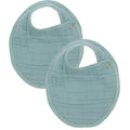Cloud Muslin Bib 2 Pack - Steel