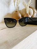 Diff Valerie Sunglasses in Gold & Grey Gradient