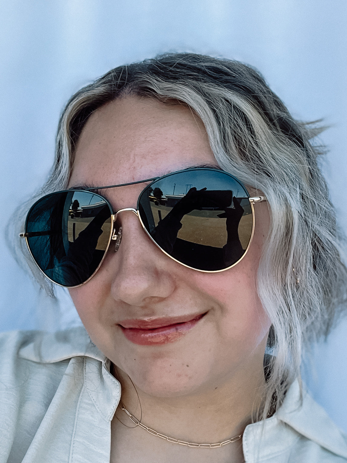 Diff Knox Sunglasses in Gold & Grey